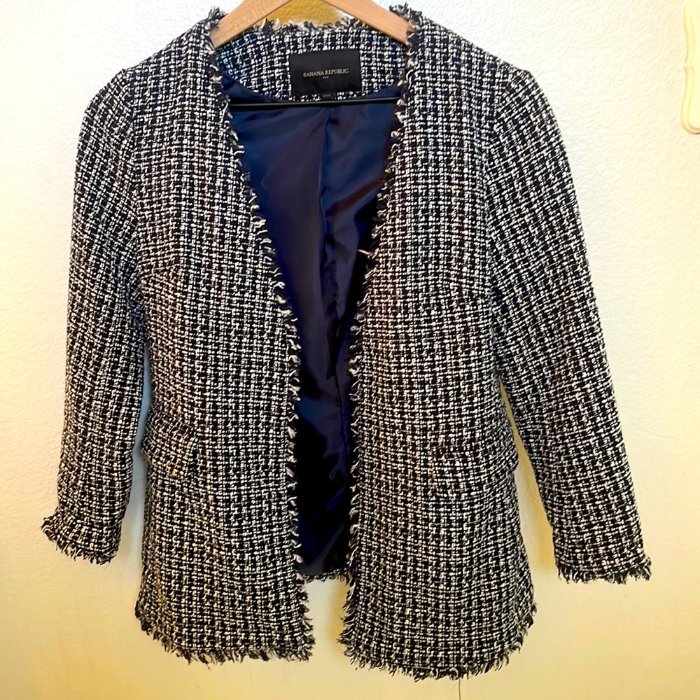 Banana Republic Petite Knit Blazer